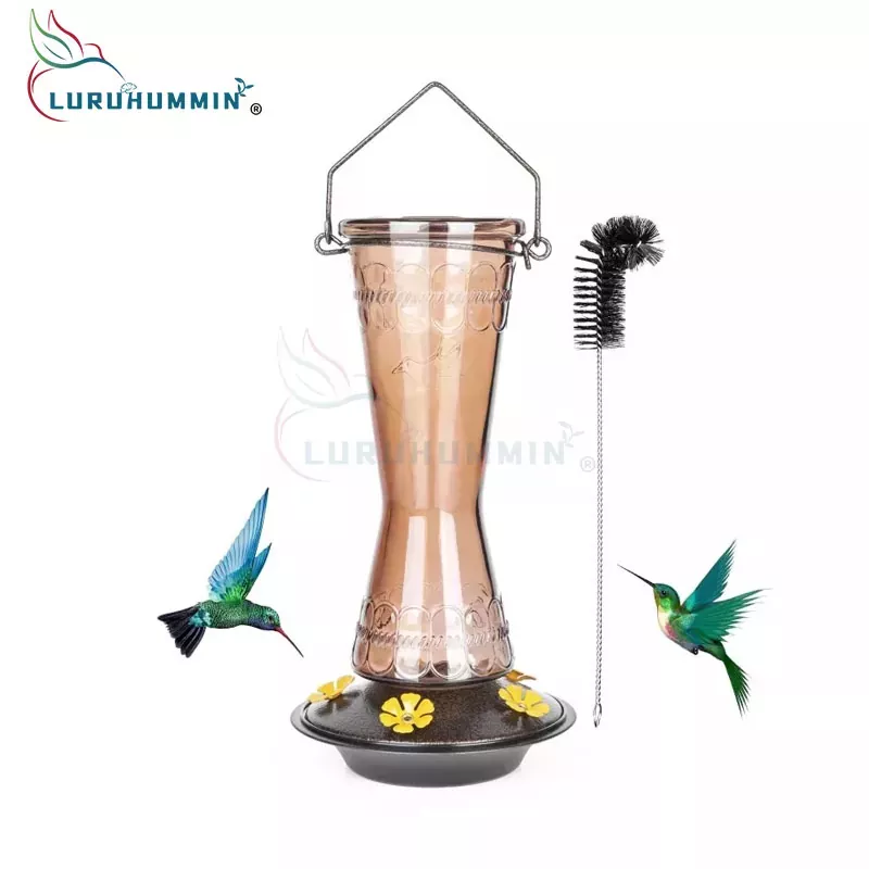 Glass Bottle Wild Bird Feeder